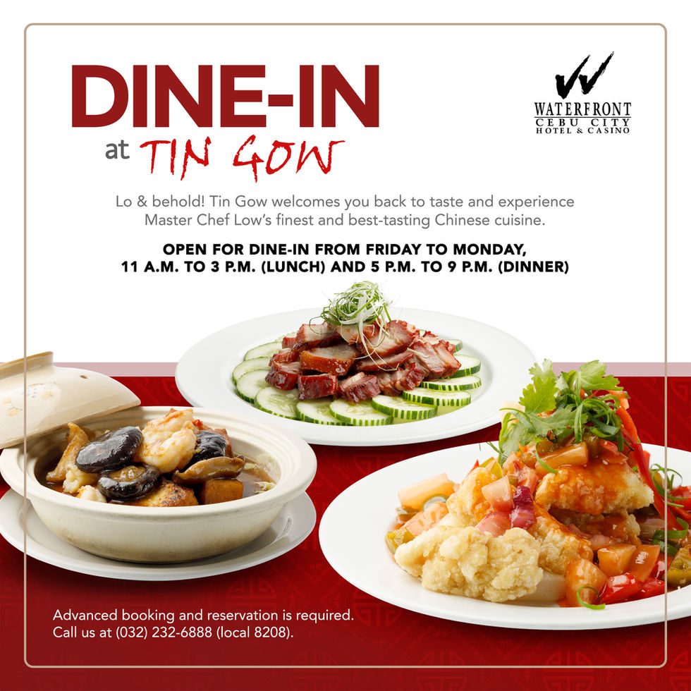 Dine-in at Tin Gow