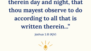 Joshua 1:8: Meditate Therein Day and Night