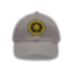 Thumbnail: Dad Hat with Leather Patch (Round)