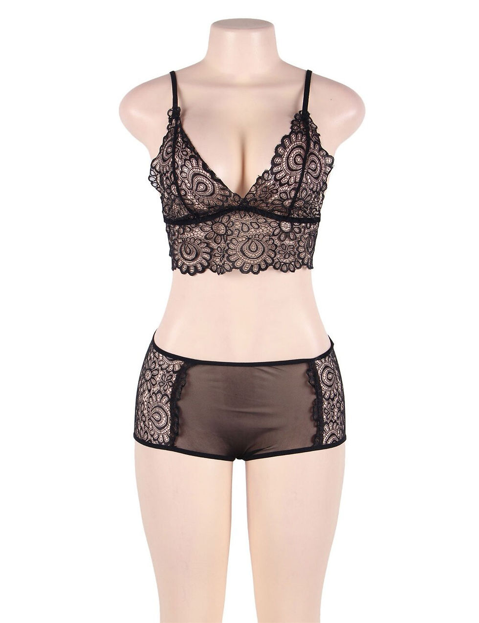 Miniature : Sexy Plus Size Women Lingerie Lace See-Through Sexy Underwear Lingerie Babydolls