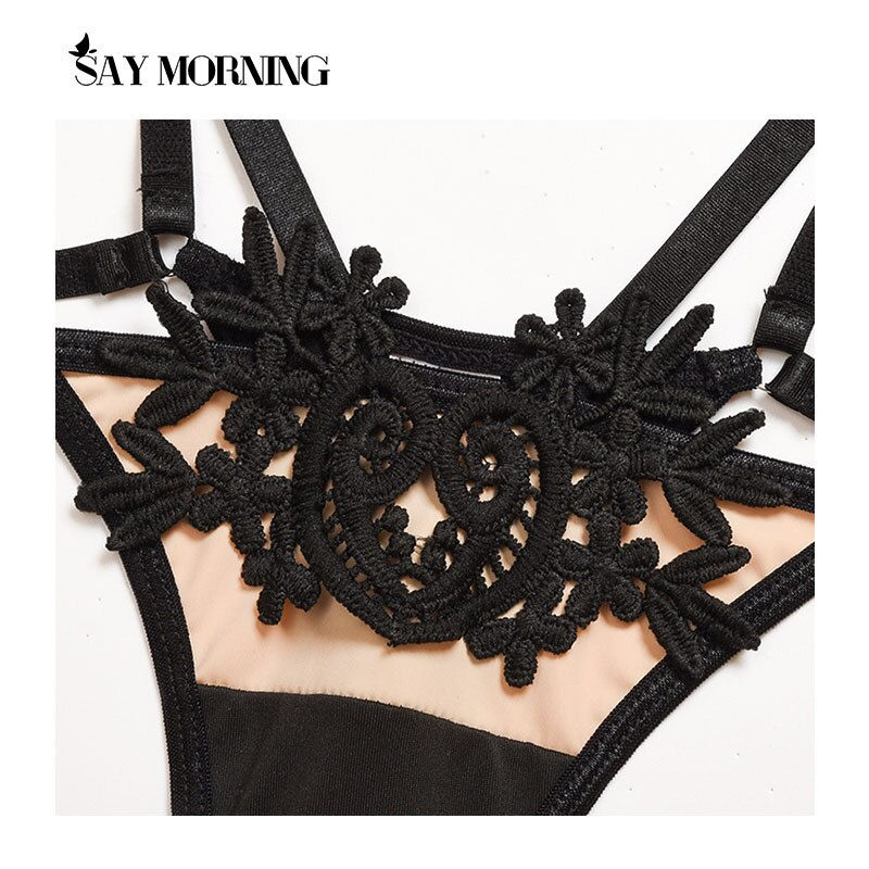 Hình thu nhỏ: SAY MORNING Underwear Set Women Lingerie Lace Patchwork Lingerie for Women Sexy
