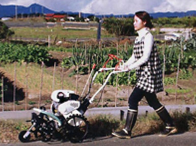 三菱ガスミニ耕運機エコ・ラテ:カセットポンでOK