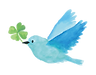 クローバーと青い鳥