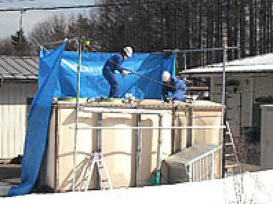 貯水槽修繕工事(リユース工法)