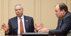 With Secretary of State Colin Powell