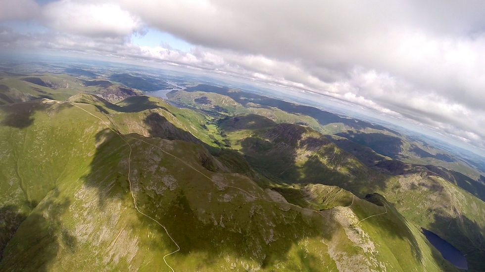 A great crack! The views over Helvellyn to Ullswater