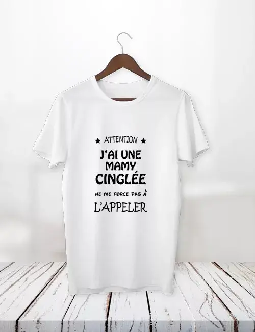 Miniature : t shirt attention j'ai un parent cingle