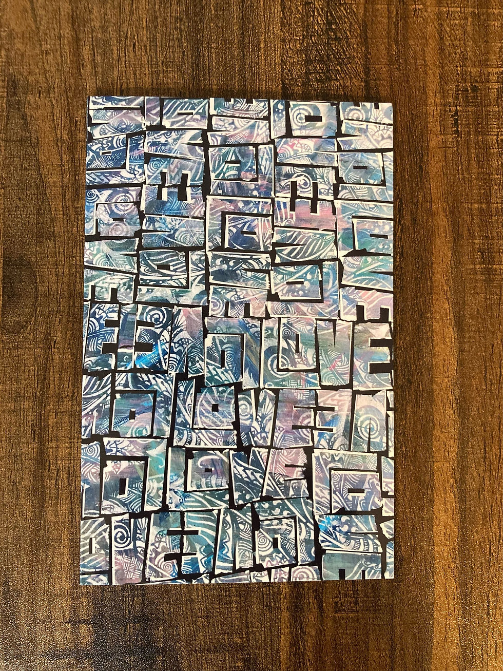 LOVE Design Greeting Card