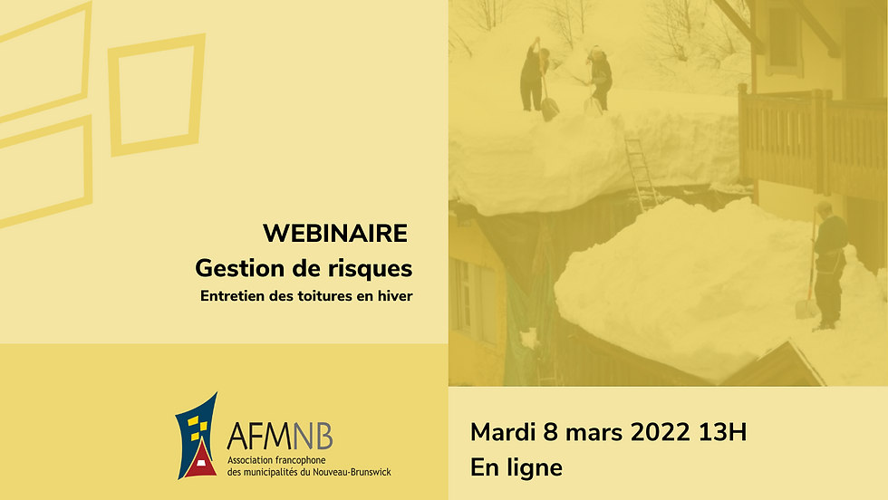 Webinaire Gestion de risque - Entretien des toitures en hiver