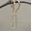 Thumbnail: 14k Yellow Gold Diamond Chain earrings 