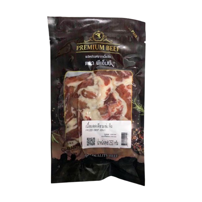 พรีเมี่ยมบีฟ เนื้อแดดเดียว (แช่แข็ง) 250 กรัม