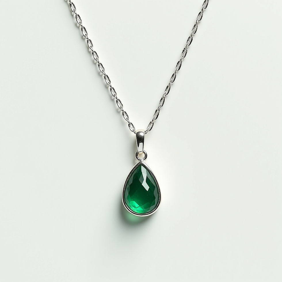 Emerald Pendant Necklace
