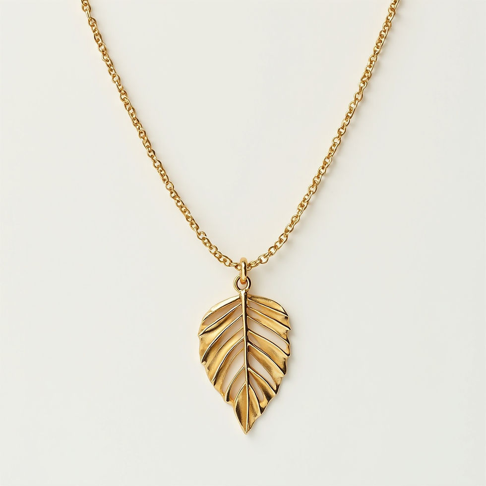 Gold Leaf Necklace