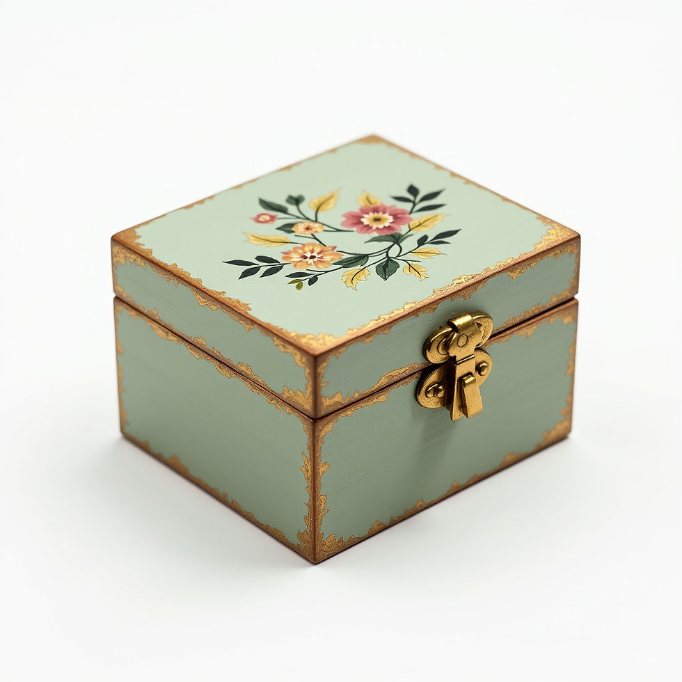Hand-Painted Trinket Box
