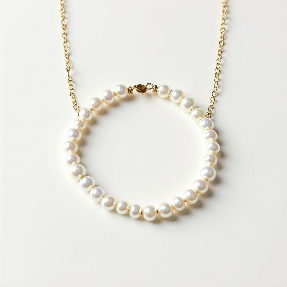 Pearlescent Beaded Necklace