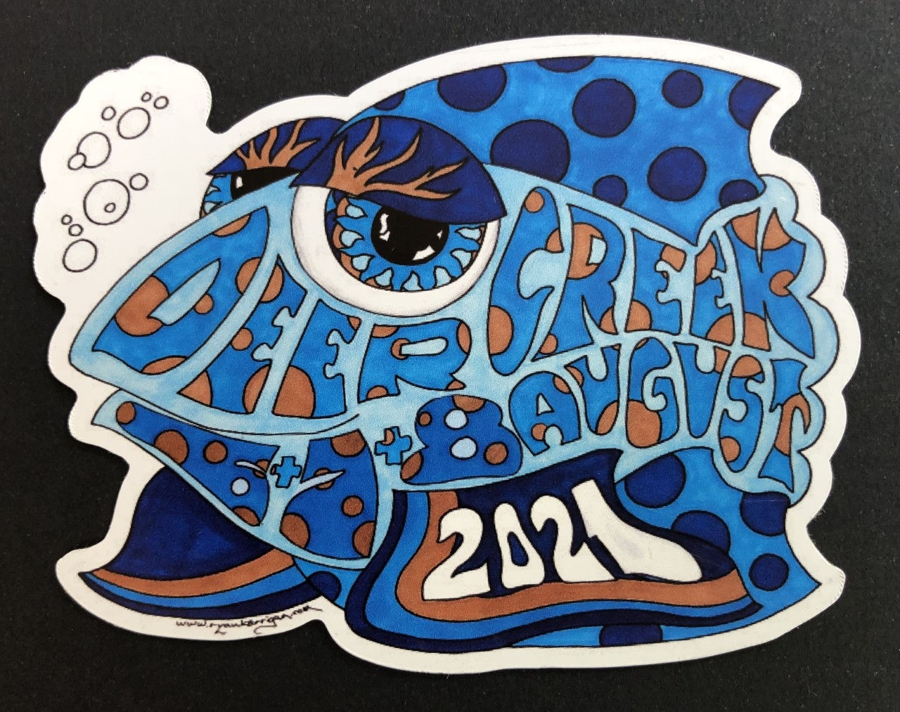2021 deer creek happy fish magnet