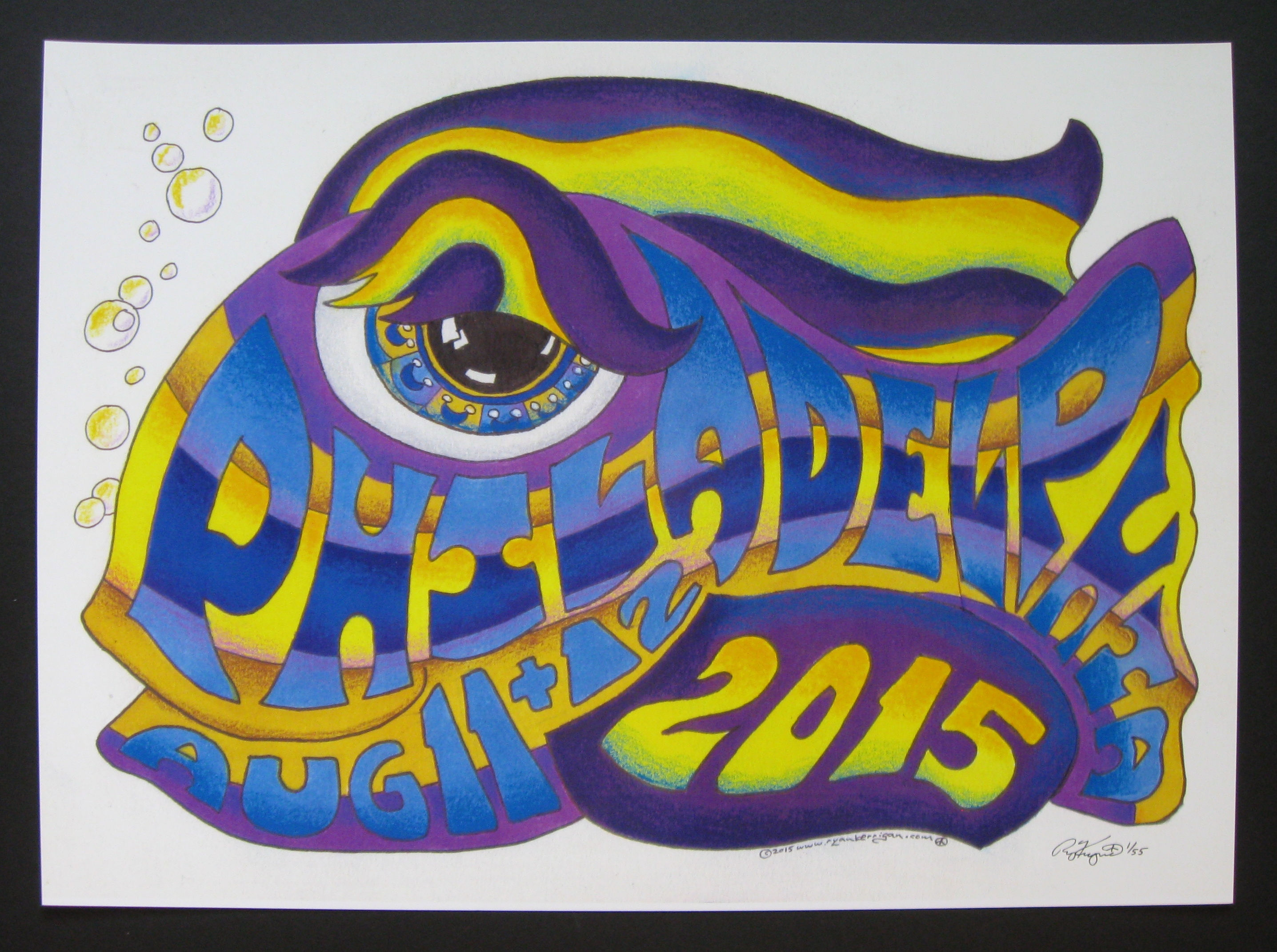 2015 philadelphia happy fish poster