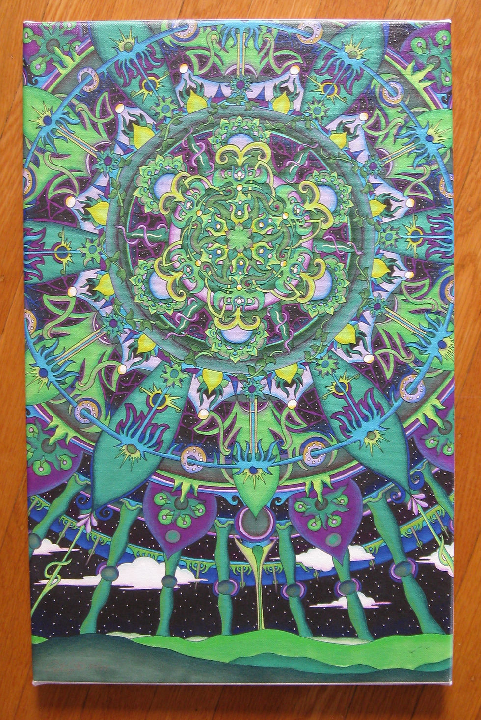 A GREEN WORLD canvas print