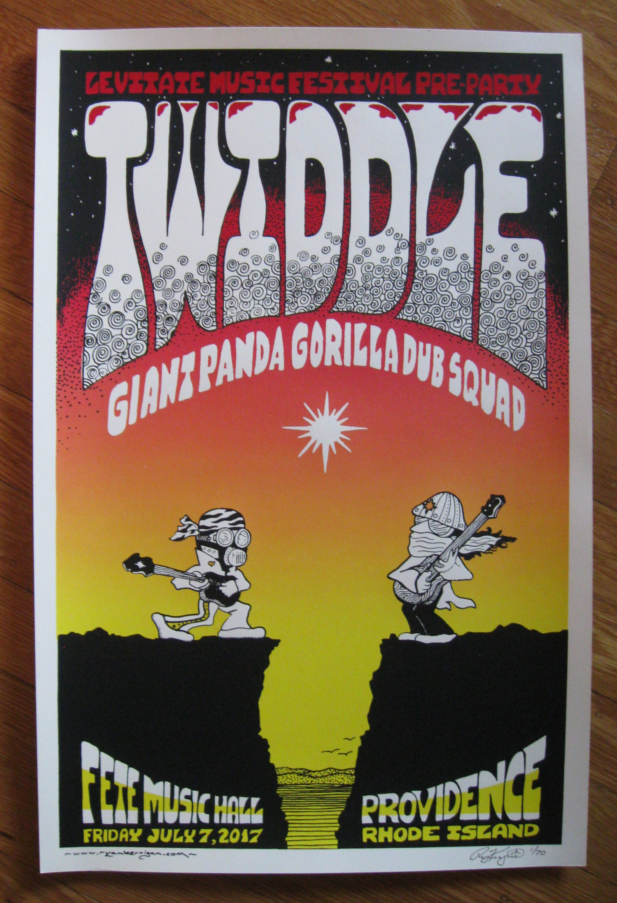 twiddle silkscreen print ~july 7, 2017