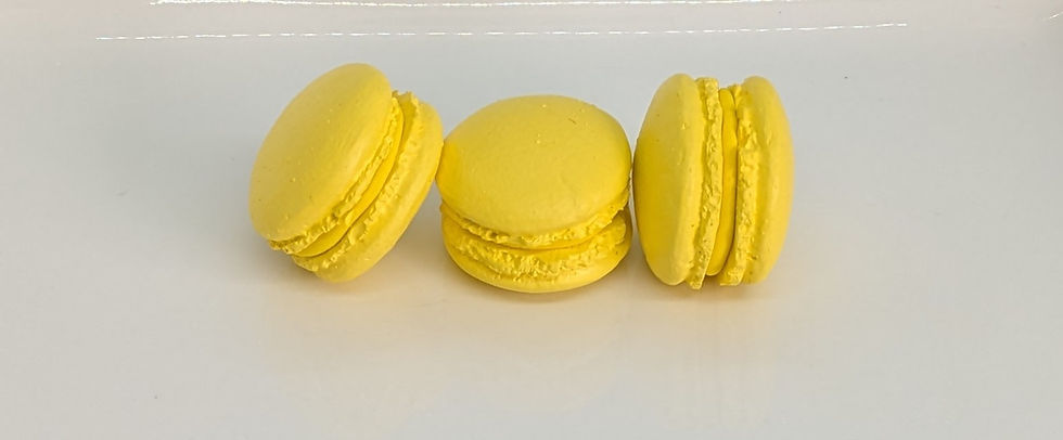 Fake Macarons - Bright Yellow (3)