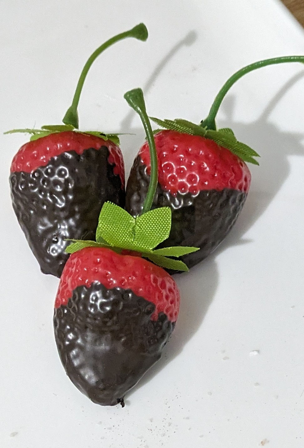 Fake Plastic Chocolate Dipped Strawberries (3)
