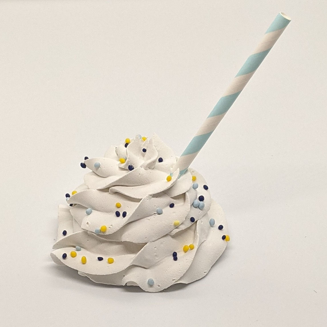 Fake Blue & Yellow Mug Topper