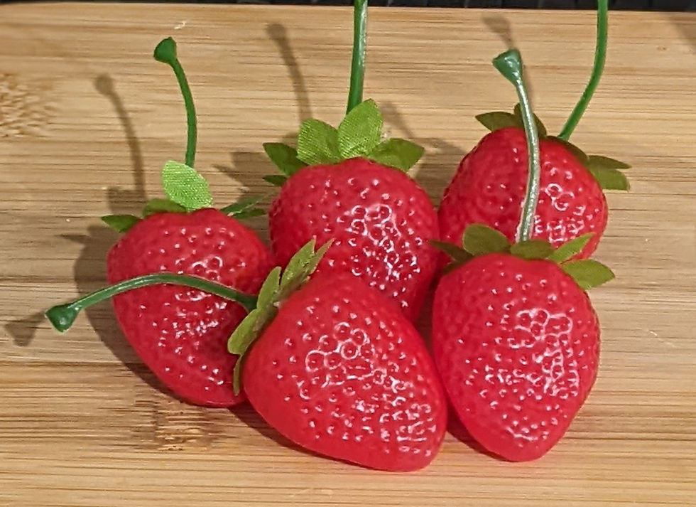 Fake Plastic Strawberries (5)