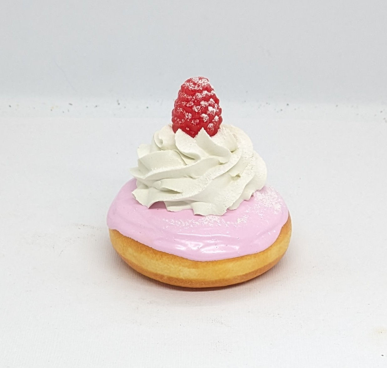 Fake Raspberry with Pink Icing Donut
