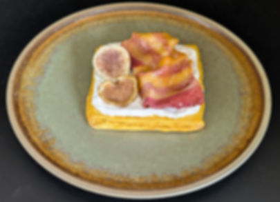 Fake Fig, Bacon & Feta Tart