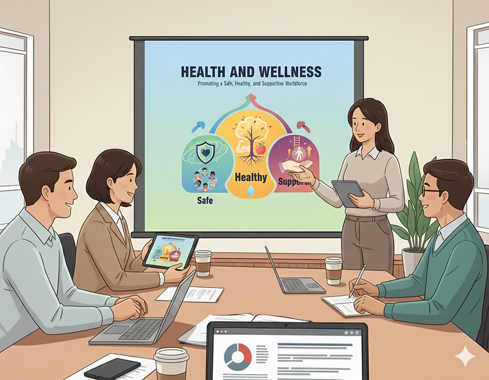 PILLAR 3 HEALTH AND WELLNESS: Promoting a Safe, Healthy, and Supportive Workforce