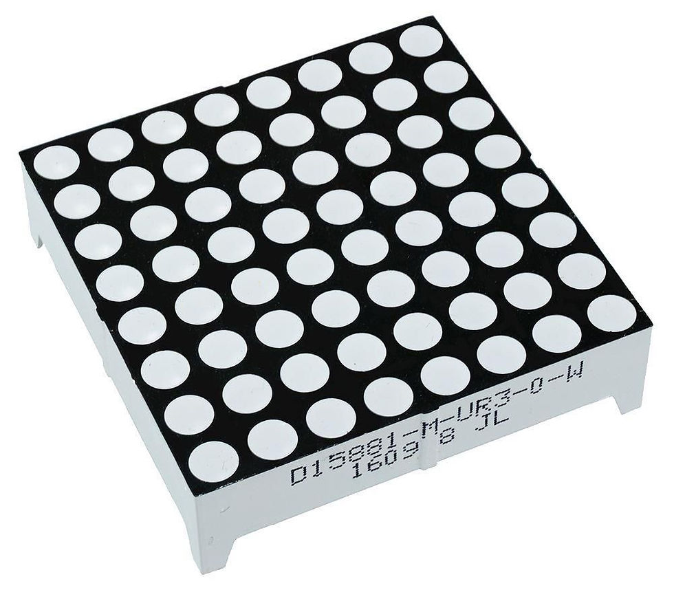 8X8 DOT MATRİX LED DİSPLAY