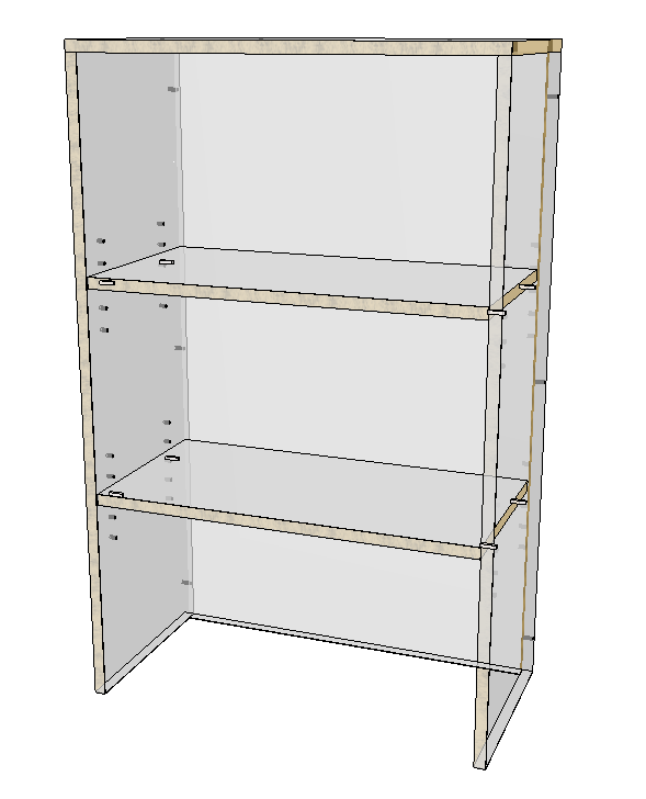 Wardrobe On Bench 300mm Depth