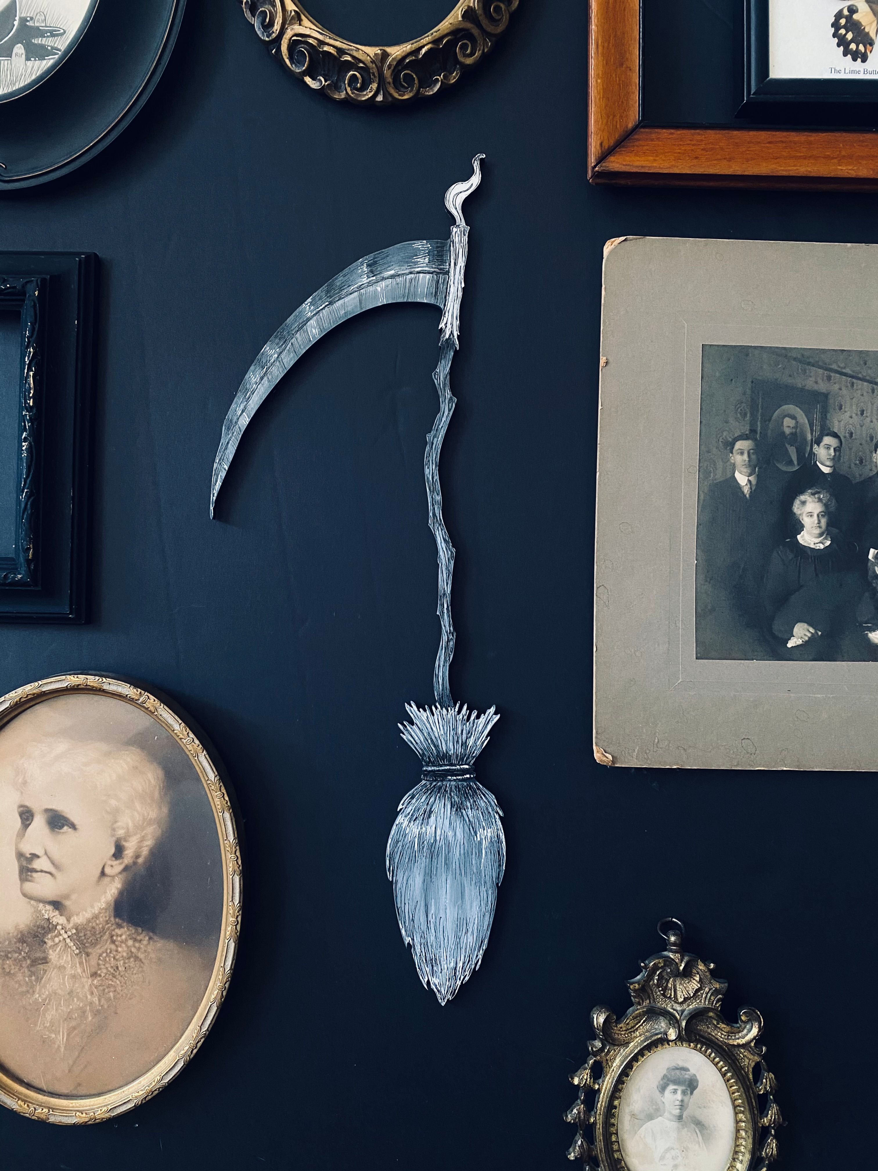 "Of Scythe and Wicker" wall plague-single