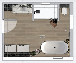 upstairs bathroom floor plan