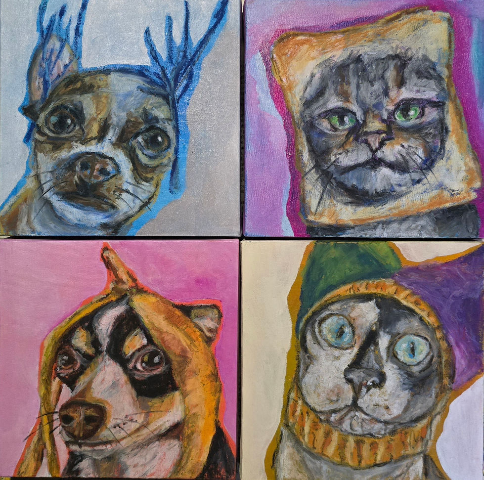 *Sold*
Paws and Pretenders