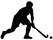 male field hockey player silhouette