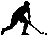 male field hockey player silhouette