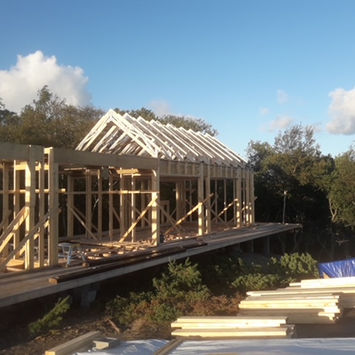 Talon rungon rakentaminen saaristossa