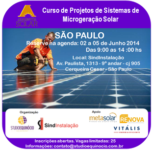 Curso de Projetos de Sistemas de Microgeração Solar