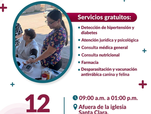Recibirán familias de Santa Clara jornada de salud