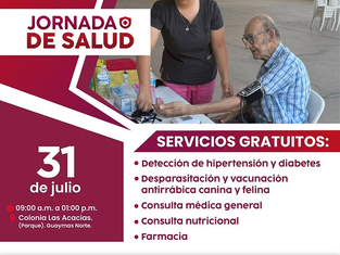 Llevará el Ayuntamiento de Guaymas Jornada de salud a sector Las Acacias