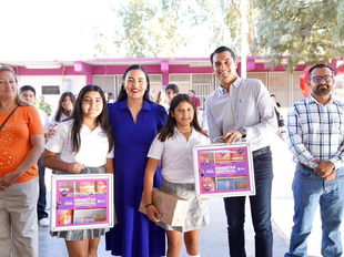 Entregan SEC e ISJ botiquines y productos de gestión menstrual