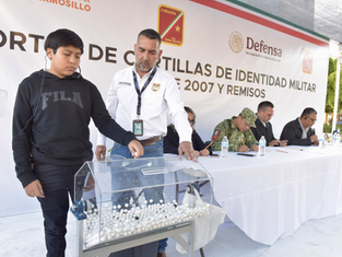 Realizan sorteo de cartilla militar para jóvenes de la clase 2007 y remisos en Hermosillo