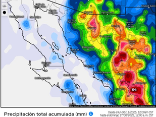 Gobierno de Sonora mantiene aviso por lluvias monzónicas y altas temperaturas