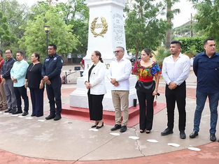 Realiza Ayuntamiento de Guaymas ceremonia del 215 aniversario del inicio de la Independencia de México