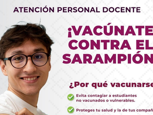 La única manera de evitar el contagio de sarampión es la vacunación: Secretaría de Salud