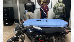 Operativo conjunto asegura a presunto integrante de grupo delictivo en posesión de arma de fuego y un radio