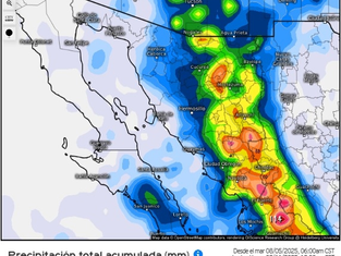 Gobierno de Sonora informa que el fin de semana podrían presentarse lluvias en la entidad