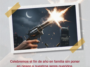 Policía Estatal exhorta a celebrar Año Nuevo sin disparos al aire