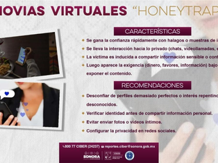 Alerta Gobierno de Sonora por nueva modalidad de extorsión cibernética “Honeytrap”